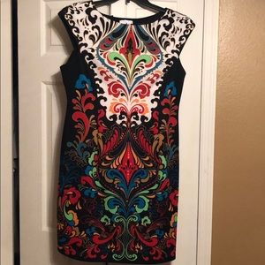 London Times Beautiful Colorful Dress